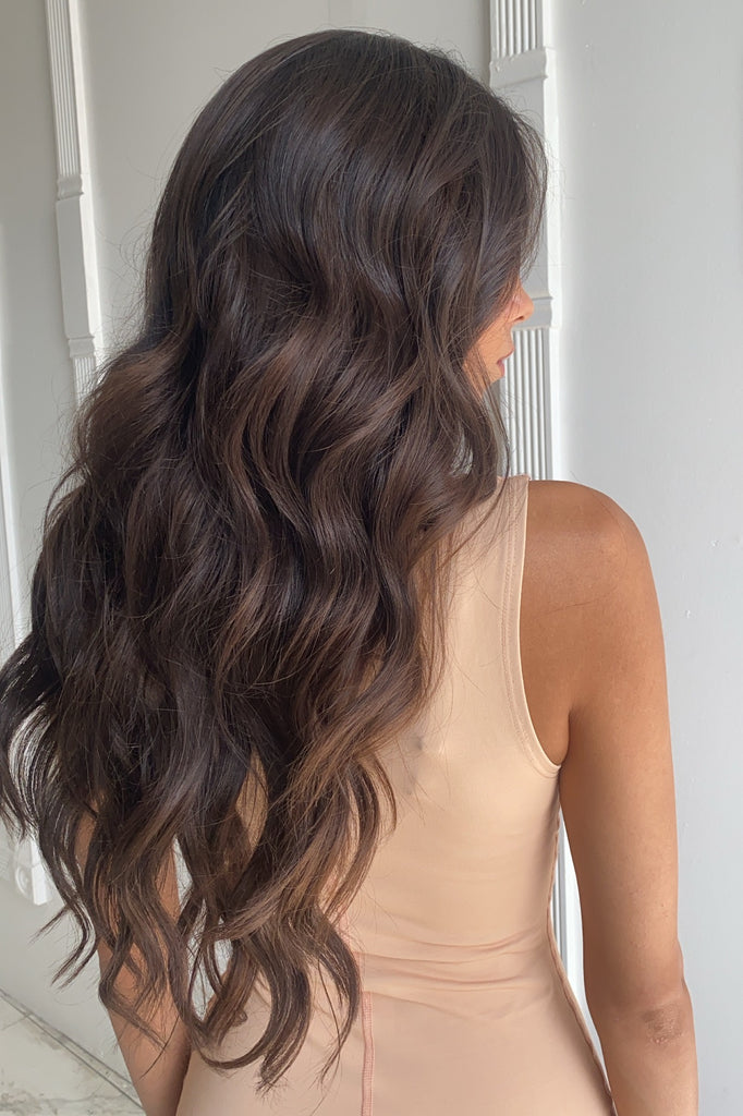 the best brunette clip in hair extensions