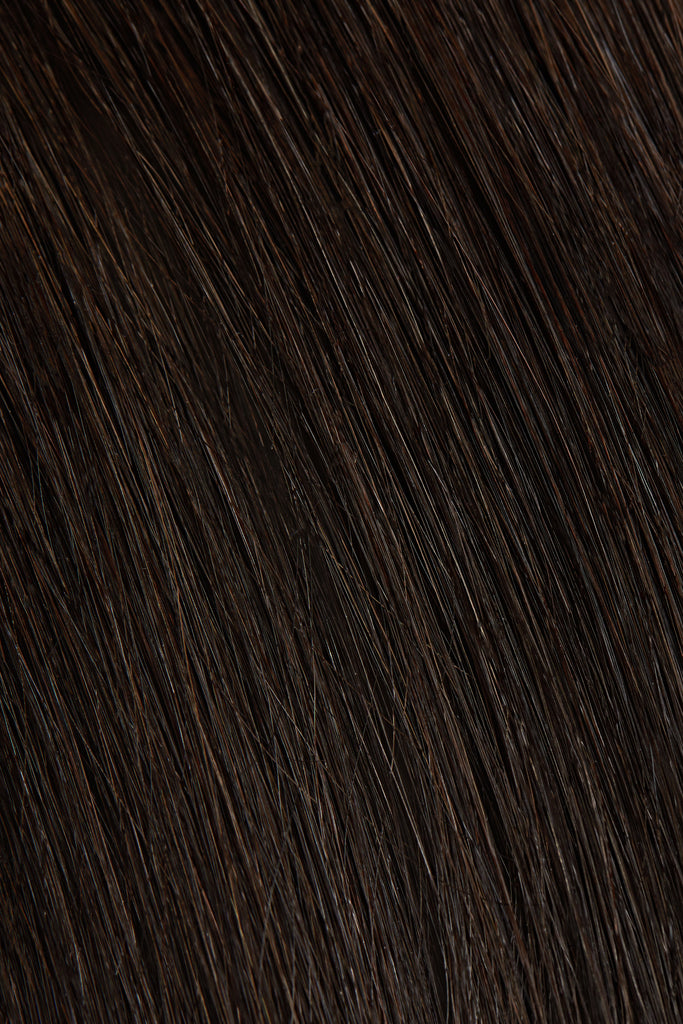 darkest brown color of tape in hair extensions